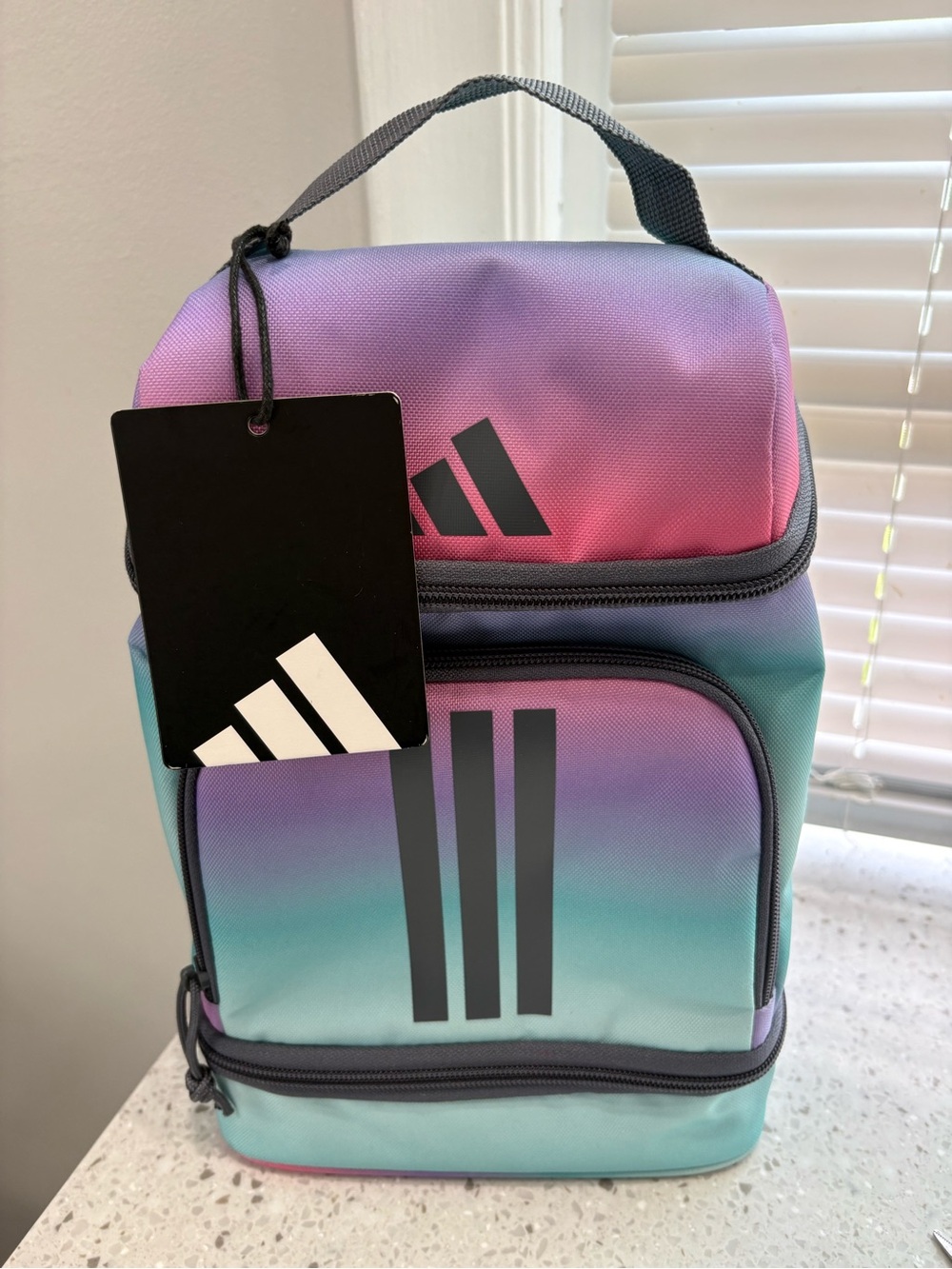 NWT adidas Gradient Lunch Bag in Pink Lavender Teal